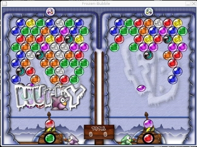 Screenshot du jeu FrozenBubble